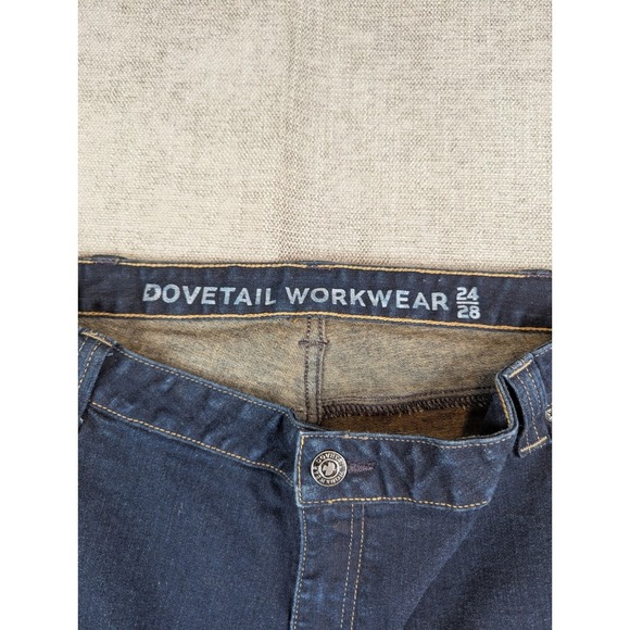 Dovetail Workwear Jeans Womens 24x28 Plus Size Blue The Maven Slim Denim Pants - Picture 10 of 12